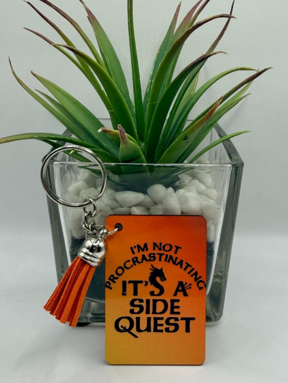 “I’m Not Procrastinating, It’s a Side Quest” Keychain